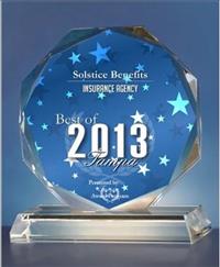 2013 Best of Tampa Award